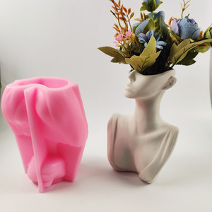 Molde de silicona con forma de cuerpo humano <span class=keywords><strong>para</strong></span> maceta, soporte <span class=keywords><strong>para</strong></span> bolígrafos, manualidades y decoración artística del hogar - Product Image 6