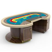 YH – Table de Casino professionnelle personnalisée de 102 pouces, de luxe, avec plateau à jetons, à vendre
