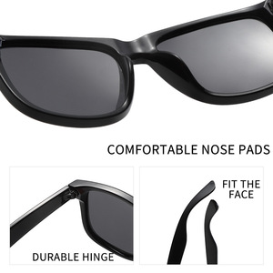 Square Polarized <b>Sunglasses</b> Black PC Frame TAC Lens UV400 For Men Women Outdoor Cycling Driving - Product Image 5