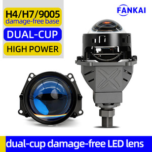ไฟหน้า LED FANKAI 9+1 คอร์ เลนส์แบบลำแสงคู่ 70W 6000K 30000LM 12V อัพเกรดแบบติดตั้งเพิ่มเติมสำหรับรถยนต์ทั่วไป - Product Image 4