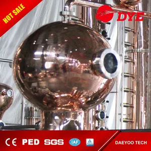 DYE whisky rum brandy still column distilling equipment distillatore a doppia pentola