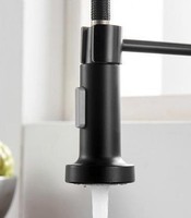 Robinet de cuisine de luxe Gourmet Pull Down Smart Touch Sensor avec LED 3 voies robinet d'économie d'eau mitigeurs chaud-froid