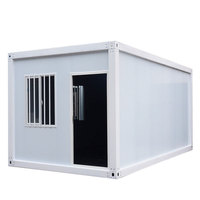 Conteneur de bureau de luxe préfabriqué de 20 pieds, bâtiment modulaire détachable et portable, design moderne, pour 2 bureaux à domicile, entrepôt ou magasin
