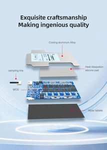 Yanyang Hardware BMS 8S 20A/40A/50A/60A/80A/100A Lifepo4 Lithium-Batterie E-Bike Elektromotorrad FR-4 PCB mit Passivem Ausgleich - Product Image 3