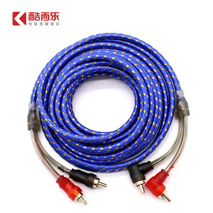 Câble de signal audio pour voiture Cooler 5m Bleu perle Connexion audio-vidéo 2 canaux - Product Image 4