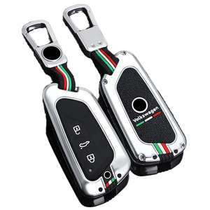 Funda Plegable de Aleación de Zinc para Llave de Coche KLT, Compatible con Vw Golf 8 Mk8 GTI/GTD ID3/ID4 2020, Skoda Octavia A8 2021, Seat Leon - Product Image 1