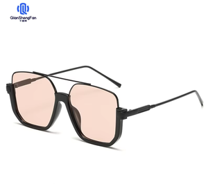QSF Nouvelles Lunettes de <span class=keywords><strong>Soleil</strong></span> Tendance Édition Coréenne Monture Large Visage Rond Célébrité Internet Anti-UV 90231 - Product Image 5