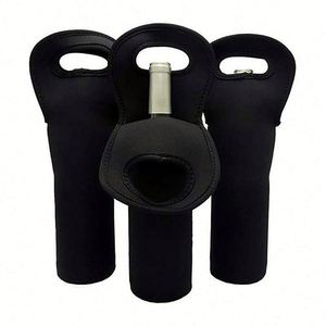 Sac isotherme personnalisé pour bouteilles de vin, en néoprène, pour transport sécurisé de canettes de bière (simples ou doubles) ou de bouteilles d'eau - Product Image 1