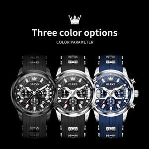   Reloj de pulsera para hombre Brand 3690 con correa de silicona, fecha automática, luminoso, resistente al agua, reloj de cuarzo de moda para hombre - Product Image 6