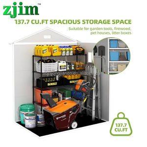 ตู้เก็บของในสวนกล่องเครื่องมือพลาสติกทนทานใช้กลางแจ้ง - Product Image 6