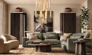 Silla giratoria de <span class=keywords><strong>Luisa</strong></span> Boucle <span class=keywords><strong>Luisa</strong></span> de rendimiento natural para sala de estar cómoda y envolvente de lujo sasánida - Product Image 5