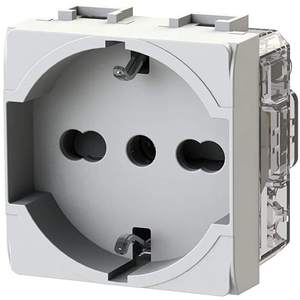 4 Cajas de Enchufes de Pared Schuko P40 230V Blancas con Conexión a Tierra Estándar IP20 Material PC - Product Image 4