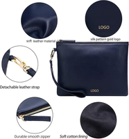 Produk baru kustom Logo Wanita Pria kulit gelang tas Clutch dompet tas tangan tas malam dengan tali tangan