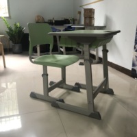 Ensemble de bureau et chaise réglables de bonne qualité et élégants pour salle de classe et école