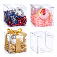 Boîte en PET transparente personnalisée en gros, emballage plastique transparent pour aliments, boîte cadeau pour bonbons, chocolats, pâtisseries, faveurs de fête