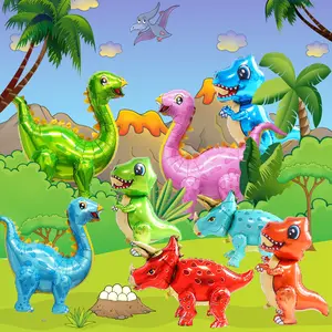 Palloncini in lamina di dinosauro assemblati in 3D supporto per dinosauri vendita calda giocattolo per bambini decorazione per feste di compleanno forniture per feste