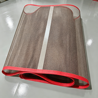 Bande transporteuse en maille PTFE de 75 cm de qualité supérieure pour machine industrielle de secouage de poudre DTF, antiadhésive, résistante à la chaleur, fabricant de bandes transporteuses en téflon
