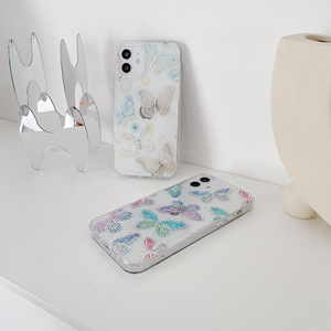 Lovebay — coque rigide en <span class=keywords><strong>tpu</strong></span> pour Iphone, compatible modèles 11, 12, 11, motifs fleurs roses, ou papillon, <span class=keywords><strong>impression</strong></span> Laser - Product Image 4