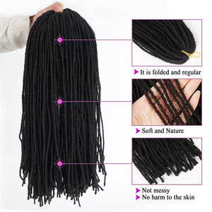 Extensions de cheveux synthétiques pour tresses au crochet, 18 pouces, pour femmes, blondes, style Bug Braiding Hair - Product Image 2