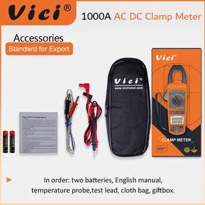 <span class=keywords><strong>Pince</strong></span> ampèremétrique Vici CM-2056 AC/DC 1000A <span class=keywords><strong>1000V</strong></span> améliorée, True RMS, tests NCV, mesure de la capacité et de la résistance, sécurité CAT III 600V - Product Image 3