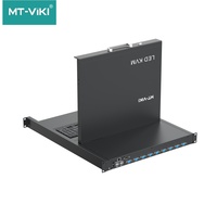 Mt-1708Ul-Ip Oem 8X1 8 Port Vga Kvm Switch Tombol Berbagi Keyboard Mouse Jarak Jauh Audio Video Ip Remote Kvm Switch