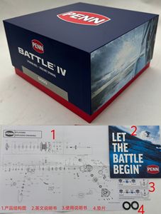 Spinning Original PEEN BATTLE IV 3000-10000 série moulinets de pêche en métal complet grand jeu <span class=keywords><strong>moulinet</strong></span> de pêche en eau salée robuste - Product Image 6