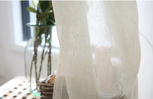 Thick Linen Style Fabric for <strong>Window</strong> Screen Curtains <strong>Voile</strong> - Product Image 6