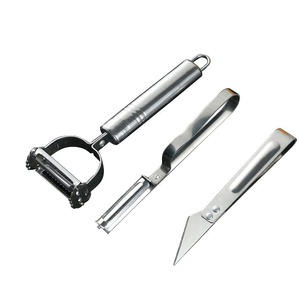 Éplucheur en acier inoxydable, ensemble de 3 pièces, râpe à fruits, légumes, pommes de terre, melon, outil de cuisine - Product Image 4