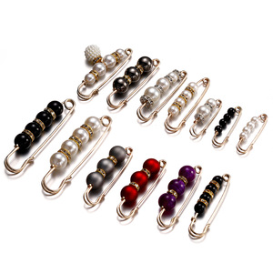 Broches de moda con perlas de imitación y broche de seguridad, accesorio decorativo para fiesta de mujer, para fijar pantalones y realzar la cintura - Product Image 5