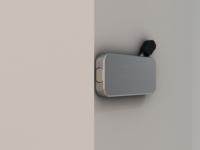 Porte intérieure en bois massif MDF de style industriel avec montage sur le dessus en acier inoxydable fermeture en douceur design coulissant pour la maison hôtel