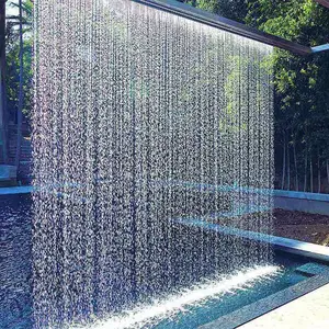 2023 High Quality Garden Ornaments Stainless Steel Water Feature Customized Water Curtain