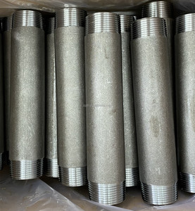 DIN chủ đề Thùng núm vú Ống thép đen - Product Image 1