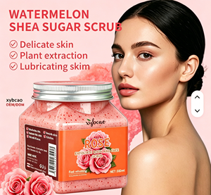 Gel exfoliant à la rose avec huile d'argan, éclaircissant et hydratant pour peaux sèches, marque privée pour usage domestique et <span class=keywords><strong>spa</strong></span> - Product Image 2