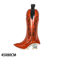 Nouveau Western Cowboy Feuille Ballon chapeau chaussures cheval Botte En Forme De Ballon Fête D'anniversaire Décoration Fournitures Ballon Mexique Jouets