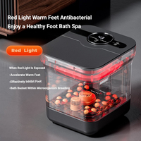 Masseur de pieds électrique vibrant et roulant intelligent avec contrôle de la température et logo personnalisé, pour usage domestique, garantie 1 an