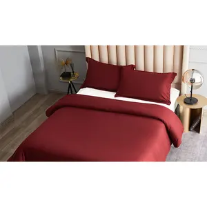 Parure de lit taille king, professionnelle, vente en gros, housse de couette double, avec taies d'oreillers