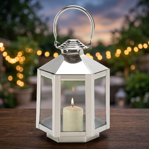 Stylish Metal &amp; Glass <strong>Lantern</strong> stainless steel brass plated <strong>tall</strong> glass <strong>lantern</strong> - Product Image 2