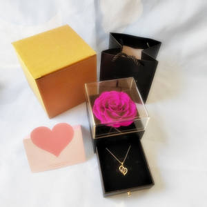 Acrylique Enternal Rose Forever Roses Box Preseved Rose Box Gift Box Pour Noël Valentine Gift - Product Image 5