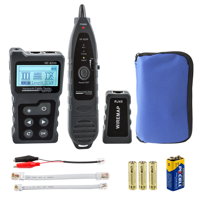 Factory Price Network Cable Tester NF-8209 RJ45 RJ11 LAN Wire Tracer Continuity Detector