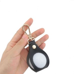 Hollow-Out Golf Ball <b>Bag</b> PU Leather Single Small Ball Pouch Outdoor Waist-mounted Golf Ball Case for Golfer - Product Image 4