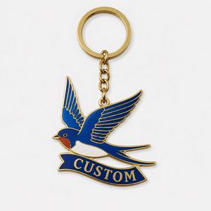 Porte-clés personnalisés en gros, porte-clés oiseaux en vol, cadeaux promotionnels pour les organisations de protection animale, souvenirs de faune sauvage - Product Image 3