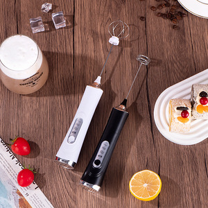 Batteur à œufs électrique sans fil moderne et écologique, mousseur à café, mousseur à lait en plastique transfrontalier pour la pâtisserie et la crème fouettée - Product Image 4