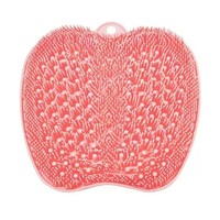 Tapis de douche suspendu pour le nettoyage des pieds, exfoliant multi-brins doux, avec ventouses antidérapantes, masseur de pieds