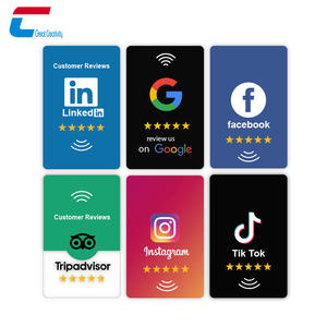 Programable Nfc Google Review Menu Card Nfc Chip Google Social Media Tap Nfc Card para Google Review - Product Image 6