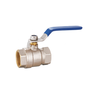 Robinet à bille en laiton à filetage femelle personnalisé avec poignée longue pour usage hydraulique