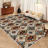 Tapis en laine Axminster tissés à la machine à motifs géométriques, à poils longs et extra épais pour salons et chambres d'hôtes ; Couleurs personnalisées