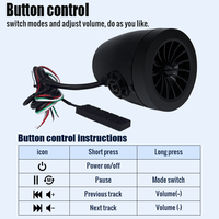 12-80V Motosiklet Ses Yükseltici Elektrikli Araç Ses Simülatörü Küçük Boyutlu Ses Yükseltici Korna Müzik Çalma