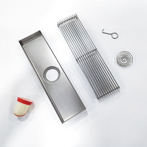 Cubierta extraíble <span class=keywords><strong>Rejilla</strong></span> Lavabo Escurridor Residuos Fregadero de cocina Rectangular Desagüe de piso de jardín - Product Image 2