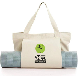 Eco Friendly <b>Yoga</b> Pilates Mat <b>Bag</b> Gym Accessories Cotton Beach Shoulder Canvas Reusable Durable Customizable Size/Color <b>Yoga</b> <b>Bag</b> - Product Image 3
