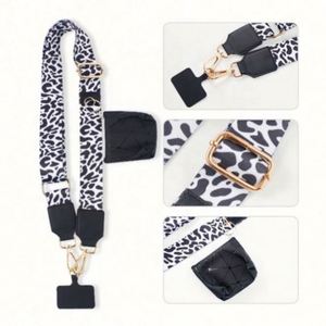 Wholesale Custom <b>Polyester</b> Crossbody Phone <b>Lanyard</b> With Zipper Wallet Durable Mobile Universal Cell Phone Purse Strap - Product Image 5